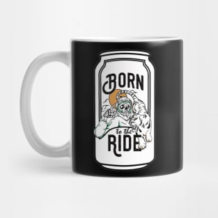 BORN TO THE RIDE SKULL Mug